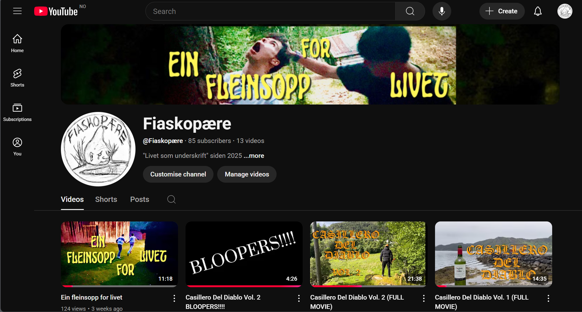 Husk å abonner til Youtube-kanalen!