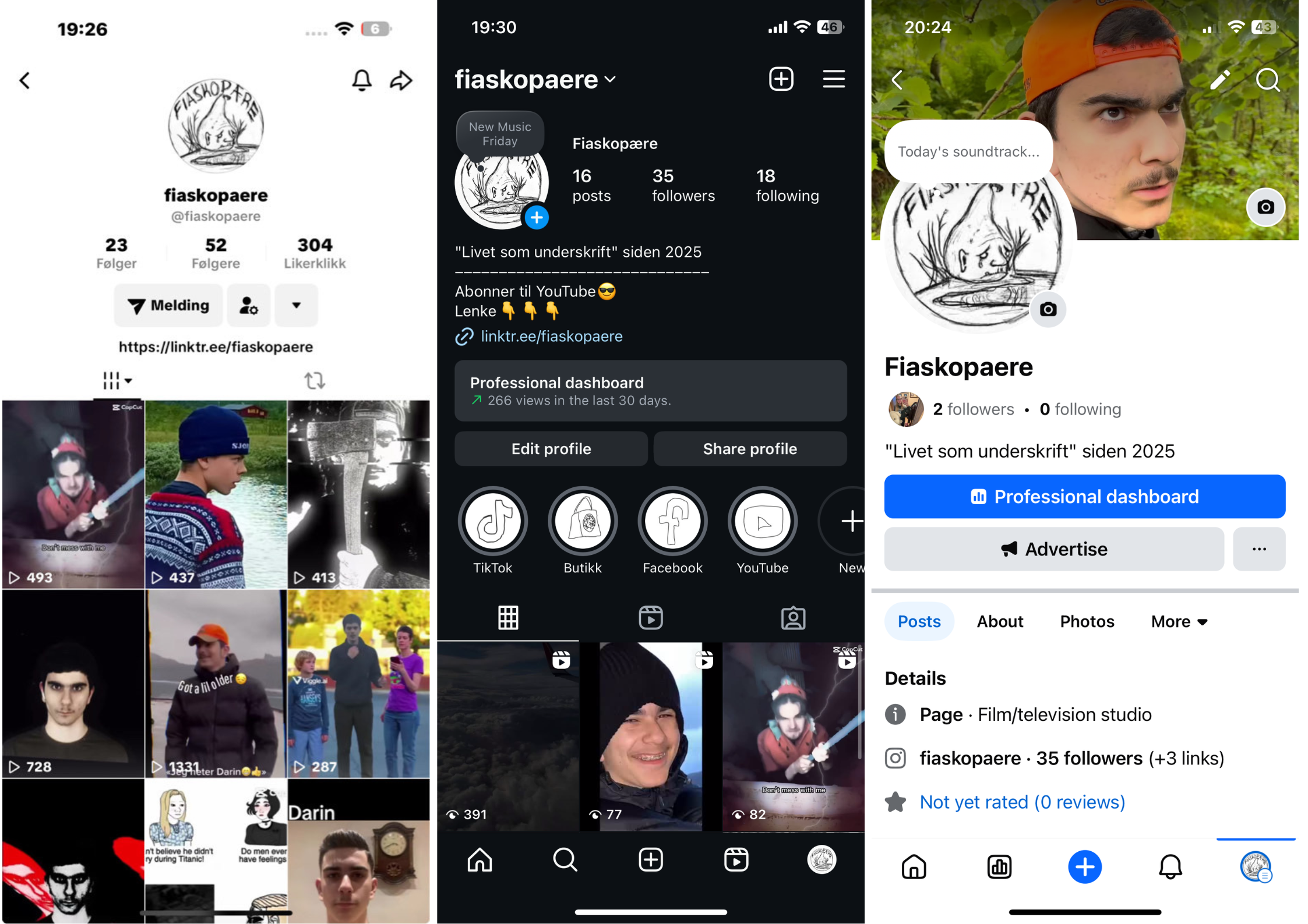 Har du høyrt? Fiaskopære på sosiale medium!